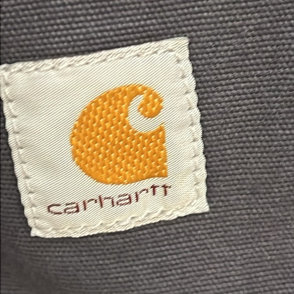Carhartt Original Fit Fleece-Lined Canvas Work Pants Gray 8-Pocket Loop 16R - Picture 7 of 11